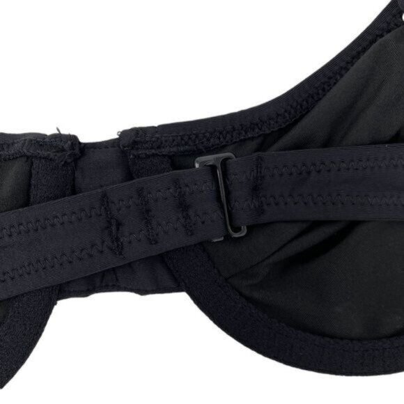J. Crew 1993 Underwire Surf Hipster Bikini in Black 36A Large NWT - Picture 9 of 9